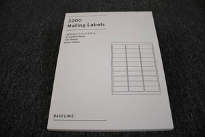 Mailing Labels 1in x 2-58in 3 pack...