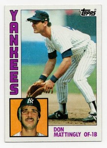 1984 Topps Don Mattingly #8 Rookie Card (NM)