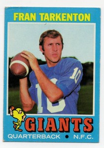 1971 Topps Fran Tarkenton #120 Football Card