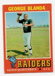 1971 Topps #39 George Blanda Football Card