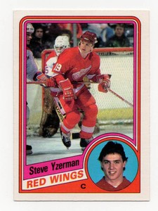 1984-85 Topps #167 Steve Yzerman Rookie Card (NM) - Detroit Red Wings