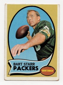 1970 Topps #30 Bart Starr Football Card - Green Bay Packers