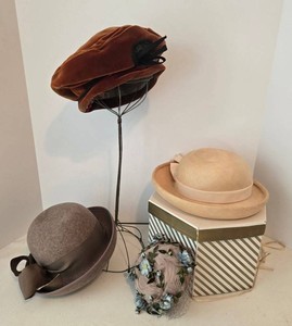 3 Harold & Betmar Hat Mixed Lot wOriginal Hat Box