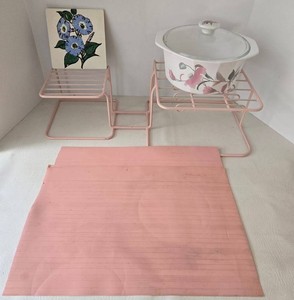 Rare MCM Pink Rubbermaid Self Kusion Kitchen Mixed Lot