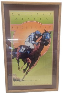 1993 Ashland Stakes Keeneland Framed Poster