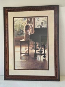 Vintage Steve Hanks Sharing Key Time Signed Limited Edition Print 13951650 Framed