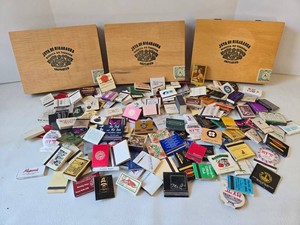 Joya De Nicaragua Wooden Cigar Boxes & Assorted Cigar Bands Mixed Lot