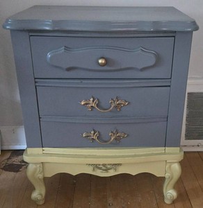 Vintage French Provincial Nightstand End Table