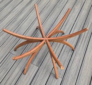 Vintage Mid Century Wood Coffee Table Base