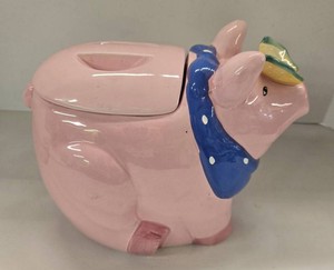 Vintage Coco Dowley Ceramic Pig Cookie Jar