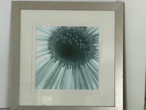 Framed Abstract Print in Silver Frame