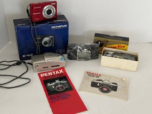 Olympus, Pentax & Crow-View Camera Mixed Lot