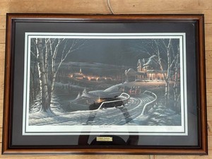 Terry Redlin Family Traditions Christmas 1989 Signed Framed Print