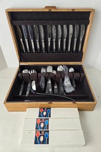 Vintage Amefa Apeldoorn Stainless Flatware - 96 Pieces