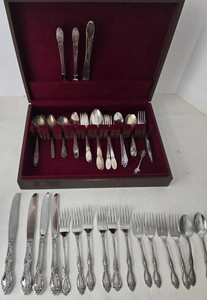 Stainless and Silver Plated Flatware Mixed Lot in Box