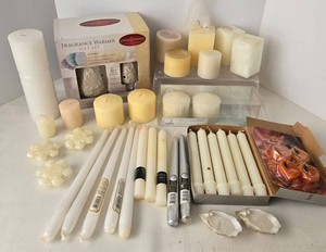 Candle Warmers Fragrance Warmer Gift Set & Assorted Candles Mixed Lot