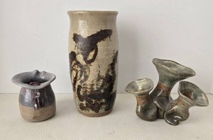 Artisan Ceramic Pottery Pieces (Lot of 3)