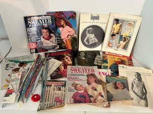 Vintage Knitting Magazine & Needle Lot Mixed Lot