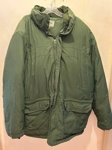 Vintage 1980s LL Bean Mens XXL Reg Hooded Goose Down Parka Winter Warm
