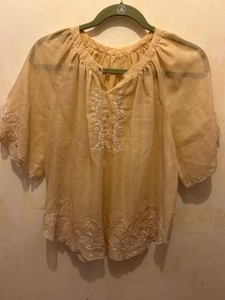 Vintage Sheer Embroidered Blouse