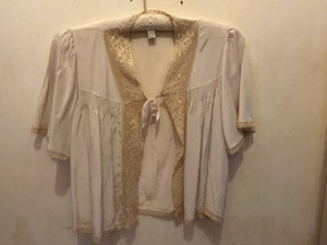 Lace Trim Cardigan Style Top
