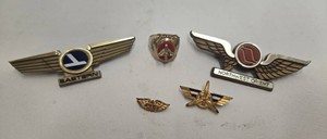Vintage Aviation Pilot Wings & Airline Pins Mixed Lot