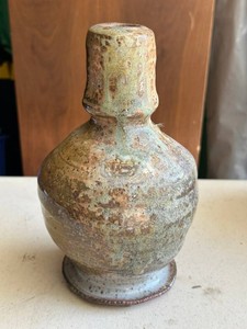 Ceramic Glazed Bottle Vase- Artisan - but unsigned