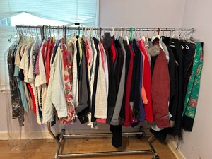 Large Lot of Vintage1960-s-1990s  Ladies Clothing- Dresses, Jackets, Shirts, Pants & Skirts Variety Quality Brands