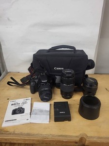 Canon EOS Rebel T6 1300D DSLR Camera Kit With Lenses & Bag