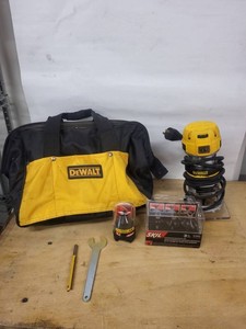 DeWalt DWP611 Compact Router Kit With Bits & Bag Mixed Lot