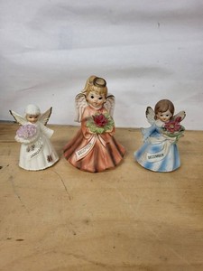 Lefton Birthday Angel Figurines (Lot of 3)