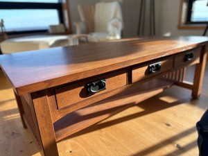 Mission Style Arts & Crafts Solid Wood Coffee Table 50 x 25 x 18