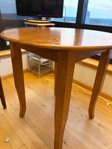 Round Wood Counter-Height Kitchen Table 36in Tall x 36in Diameter