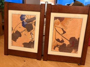 Anita Munman Arts & Crafts Style Framed Prints Morning Glories Sunflower