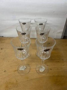 24% Lead Crystal Stemmed Goblets (Lot of 6)