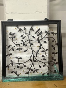 Framed Metal Vine Wall Art