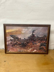 Framed Civil War Battle Print