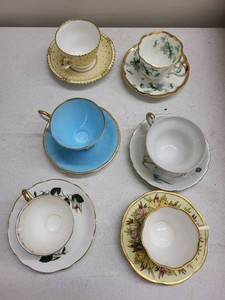 Vintage Bone China Teacup & Saucer Assorted English Floral Sets