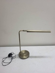 Modern LED Desk Lamp Brushed Brass Finish Adjustable Task Light