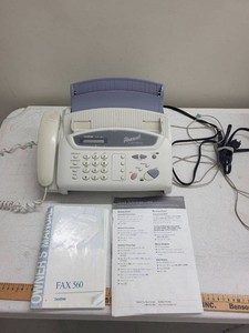 Brother Personal FAX-560 Plain Paper Fax Machine w Handset Manual