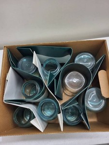Vintage Ball Perfect Mason Blue Glass Canning Jars Mixed Jar Lot