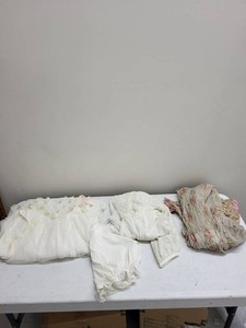 Vintage Sheer Lingerie Peignoir Set & Robes Floral Lace Nylon