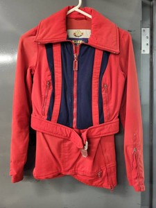 Vintage Kitzb�hel Austrian 2-Piece Red Navy Ski Suit Set