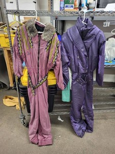 Vintage Womens Ski Suit Lot HEAD & Nils One Piece Snowsuits