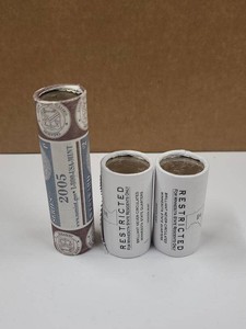2005 Mint Wrapped Coin Rolls Minnesota Quarters & Westward Nickels