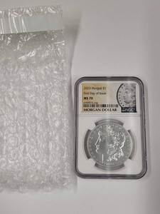 2023 Morgan Silver Dollar $1 NGC First Day of Issue MS 70 Slabbed