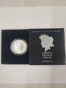 2021 United States Mint Peace Dollar Silver Coin w Box Philadelphia