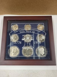 Danbury Mint 1776-1976 Bicentennial Mint Mark Coin Set Case