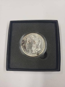1921 Morgan Silver Dollar $1 Philadelphia Coin in Capsule Display Box