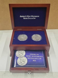 Americas Most Mysterious Silver Dollar Set Peace Dollars Boxed